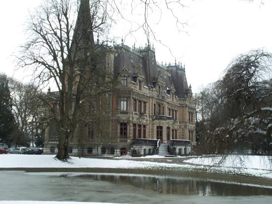 Château bibliothèque et son lac